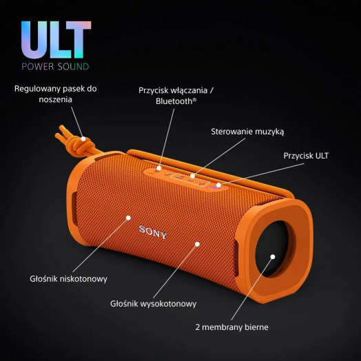 Bluetooth колонка Sony ULT Field 1 SRS-ULT10D помаранчева