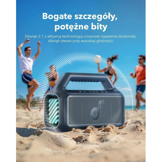 Bluetooth колонка Soundcore Boom 2 80 Вт синя