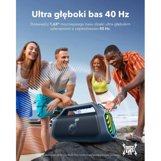 Bluetooth колонка Soundcore Boom 2 Plus 140 Вт чорна