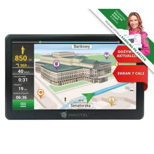 Навітел E700 Lifetime Європа навігація + повна карта Росії 7" карта Європи