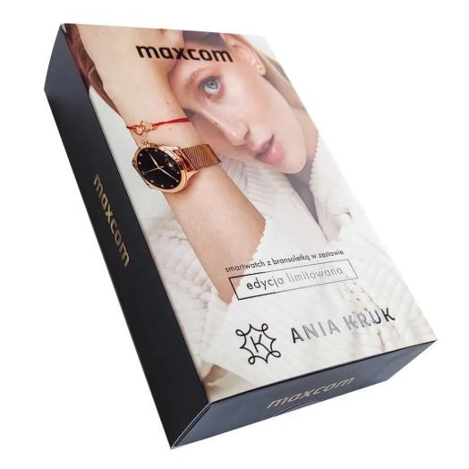 Розумний годинник Maxcom FW42 47mm Gold + браслет від Ania Kruk