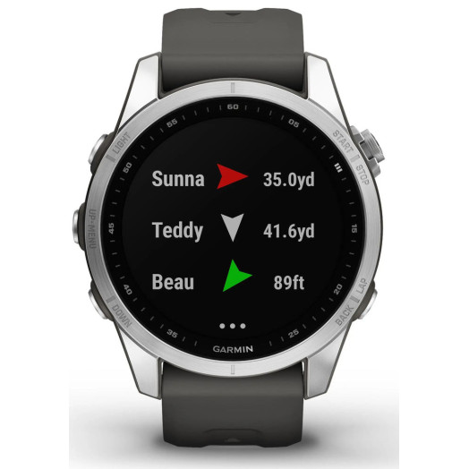 Розумний годинник Garmin Fenix 7S Silver Graphite
