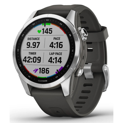 Розумний годинник Garmin Fenix 7S Silver Graphite