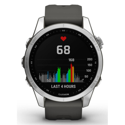 Розумний годинник Garmin Fenix 7S Silver Graphite