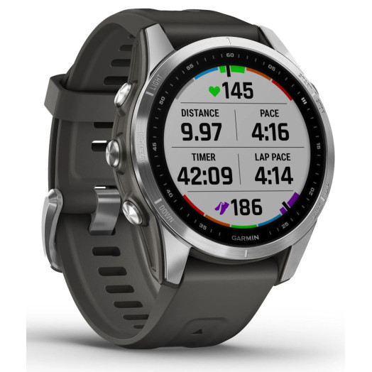 Розумний годинник Garmin Fenix 7S Silver Graphite
