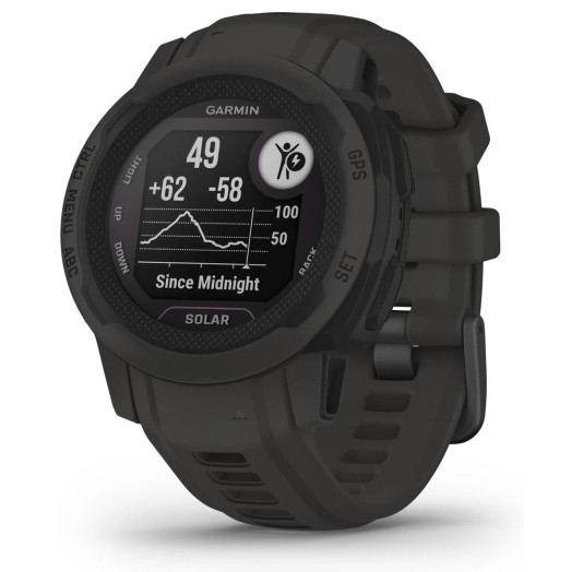 Розумний годинник Garmin Instinct 2S Solar Graphite 40 мм із GPS-графітом