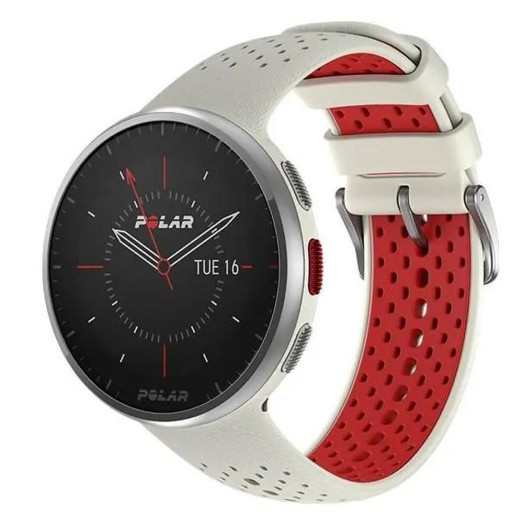 Смарт-годинник Polar Pacer Pro S/L 45 мм із GPS білий/червоний