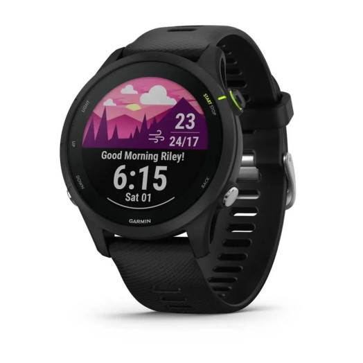 Розумний годинник Garmin Forerunner 255 Music 45mm GPS Black