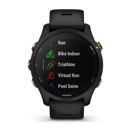 Розумний годинник Garmin Forerunner 255 Music 45mm GPS Black