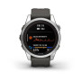 Смарт-годинник Garmin fenix 7S Pro Solar 42 мм з GPS, графітовий