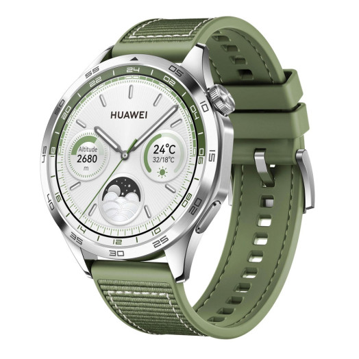 Huawei Watch GT4 Green Woven Strap 46mm GPS Smartwatch Green