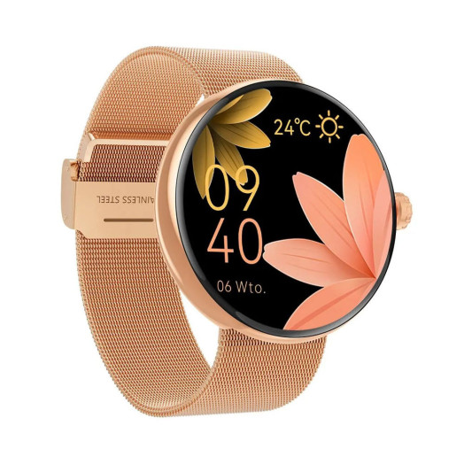 Розумний годинник Forever Forevive 5 SB-365 41 мм із рожевого золота