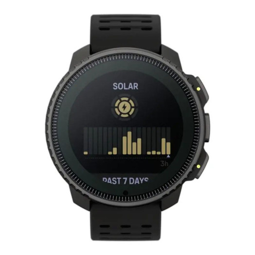 Спортивний годинник Suunto Vertical Steel Solar All Black, 49 мм, чорний