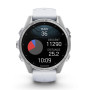 Смарт-годинник Garmin Fenix 8 43 мм з GPS, білий