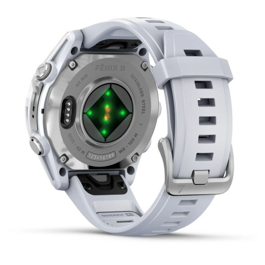 Смарт-годинник Garmin Fenix 8 43 мм з GPS, білий
