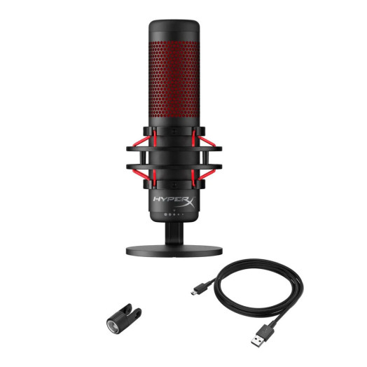 Дротовий конденсаторний мікрофон HyperX Quadcast чорний