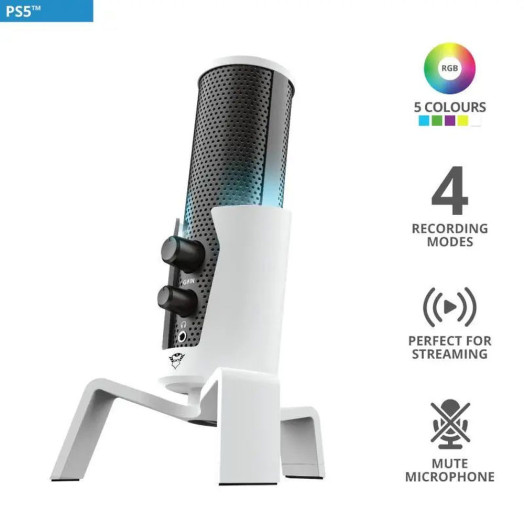 Мікрофон Trust GXT 258W Fyru USB 24257 Wired Condenser White