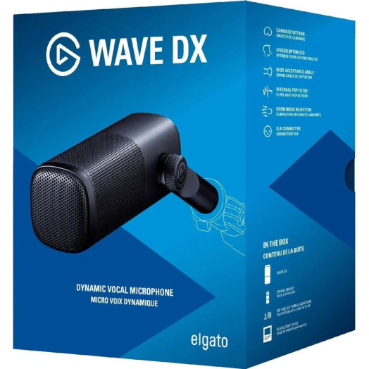 Провідний динамічний мікрофон Elgato WAVE DX чорний