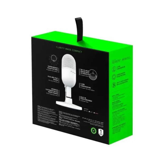 Дротовий конденсаторний мікрофон Razer Seiren V3 Mini White білий