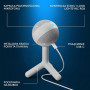 Дротовий конденсаторний мікрофон Logitech Yeti Orb білий
