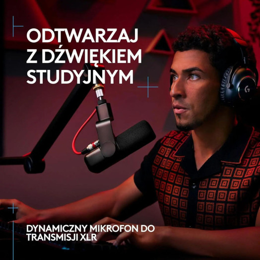 Провідний динамічний мікрофон Logitech Yeti Studio чорний