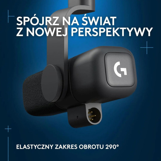 Провідний динамічний мікрофон Logitech Yeti Studio чорний