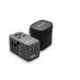 Дорожній адаптер Verbatim GaN III UTA-06 World to World USB-A USB-C QC 100 Вт