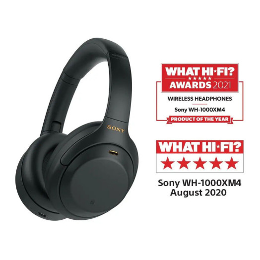 Бездротові накладні навушники Sony WH-1000XM4 ANC чорні