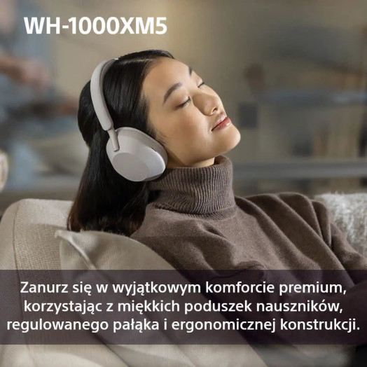Бездротові навушники Sony WH-1000XM5 ANC On-Ear Bluetooth 5.2 Grey