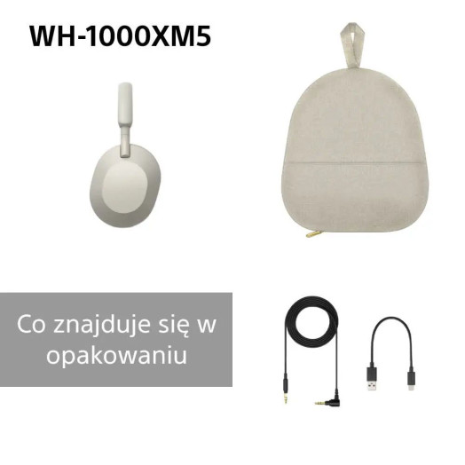 Бездротові навушники Sony WH-1000XM5 ANC On-Ear Bluetooth 5.2 Grey