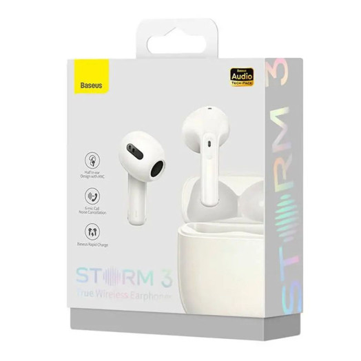 Бездротові навушники Baseus Storm 3 In-Ear Bluetooth 5.2 White