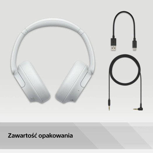 Бездротові навушники Sony WH-CH720N ANC On-Ear Bluetooth 5.2 White