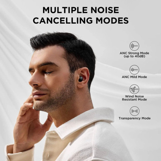1Більше міні-бездротових навушників ComfoBuds, ANC In-Ear Bluetooth 5.2 Black