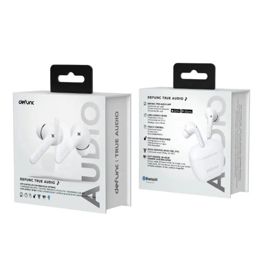 Бездротові навушники In-Ear DeFunc True Audio Bluetooth 5.3 білі