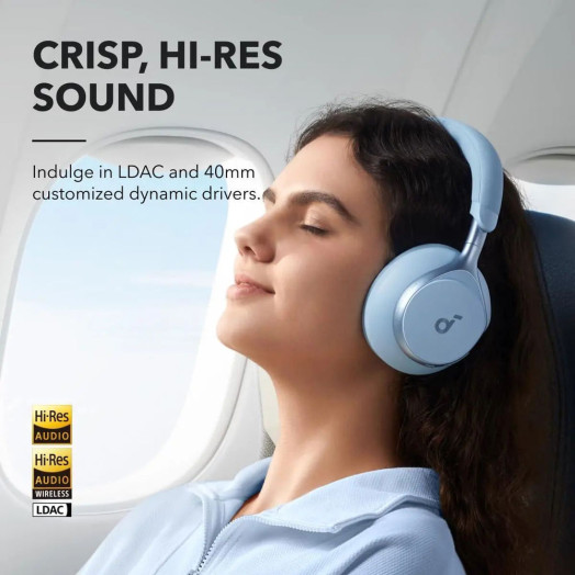 Бездротові навушники Soundcore Space One On-Ear Bluetooth 5.3 Blue