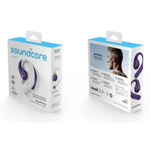 Бездротові навушники Soundcore Aerofit Pro Air Conduction Bluetooth 5.3 Purple