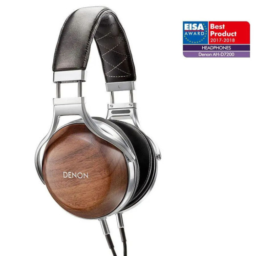 Накладні дротові навушники Denon AH-D7200 коричнево-сріблясті