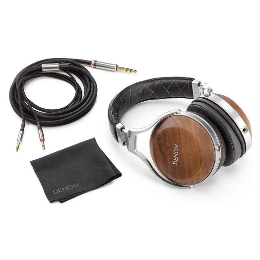 Накладні дротові навушники Denon AH-D7200 коричнево-сріблясті