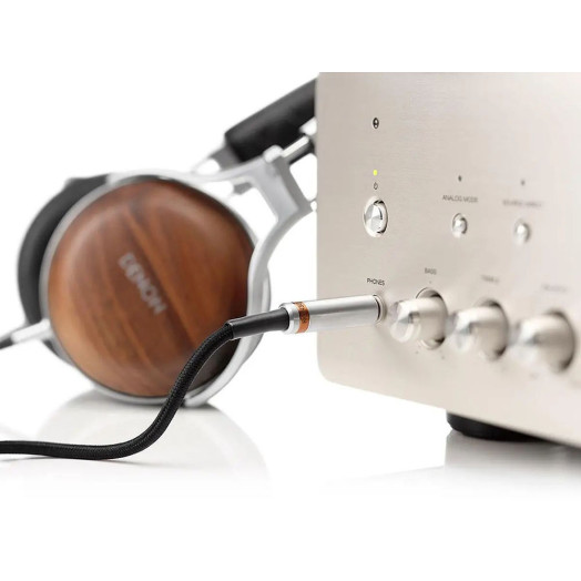 Накладні дротові навушники Denon AH-D7200 коричнево-сріблясті