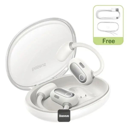 Бездротові навушники Baseus Eli Sport 1 Air Conduction Bluetooth 5.3 White