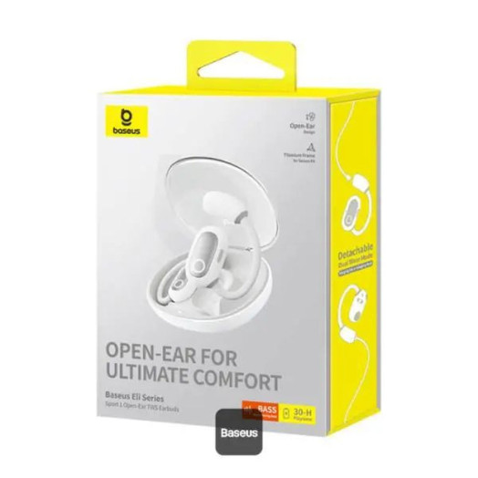 Бездротові навушники Baseus Eli Sport 1 Air Conduction Bluetooth 5.3 White