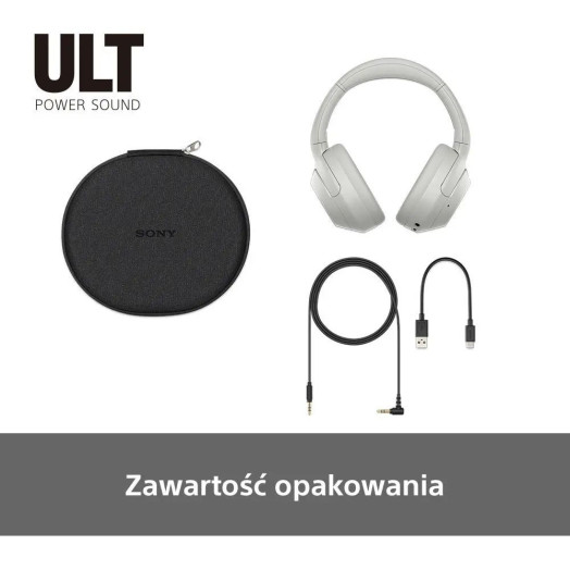 Бездротові навушники Sony ULT Wear WH-ULT900NW накладні Bluetooth 5.2 білі