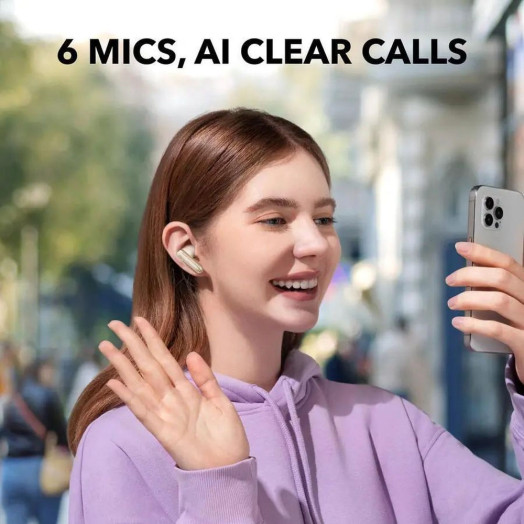 Бездротові Bluetooth-навушники-вкладиші Soundcore P40i білі