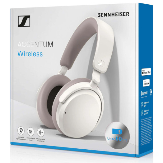 попередній перегляд Бездротові навушники Sennheiser ACCENTUM Wireless On-Ear Bluetooth 5.2 White