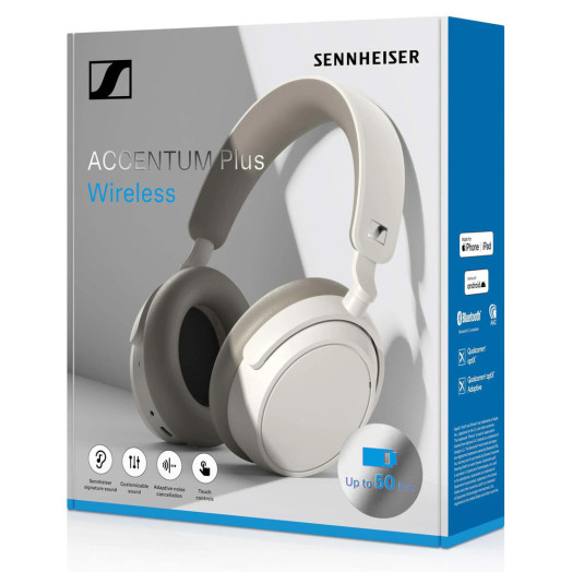 попередній перегляд Бездротові навушники Sennheiser ACCENTUM PLUS Wireless On-Ear Bluetooth 5.2 White