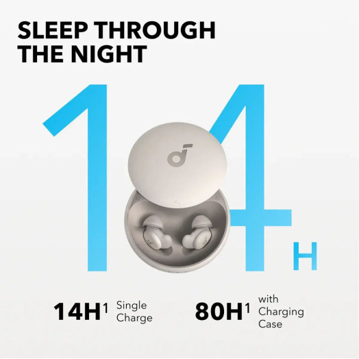 попередній перегляд Soundcore Sleep A20 Wireless Earphones In-Ear Bluetooth 5.3 Earbuds White