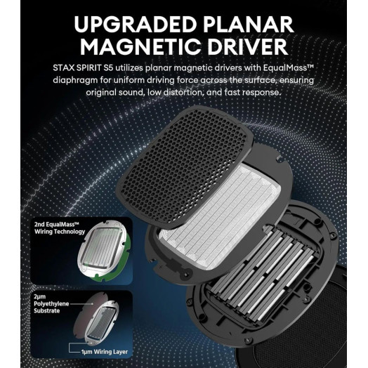Бездротові навушники Edifier Stax Spirit S5 On-Ear Bluetooth 5.4 Black