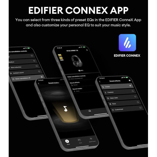 Бездротові навушники Edifier Stax Spirit S5 On-Ear Bluetooth 5.4 Black