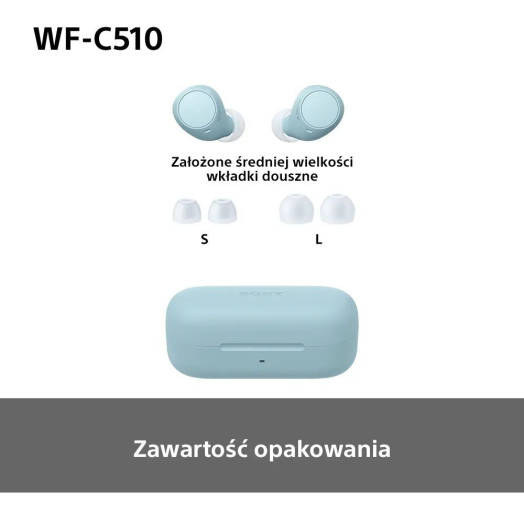 Бездротові навушники Sony WF-C510 In-Ear Bluetooth 5.3 Blue