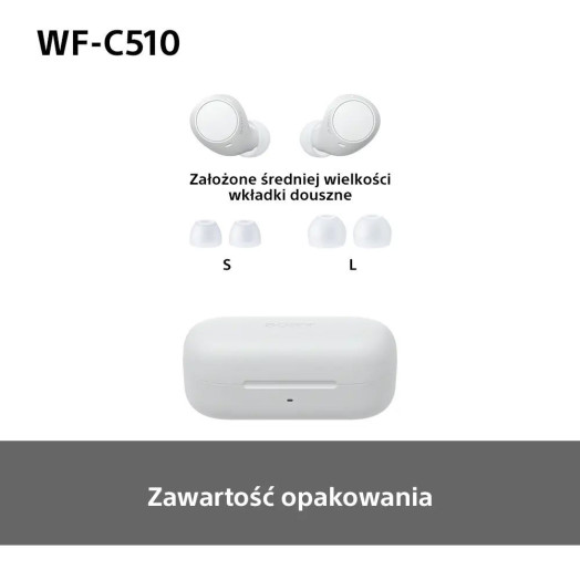 Бездротові навушники Sony WF-C510 In-Ear Bluetooth 5.3 White